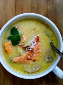 Salmon chowder