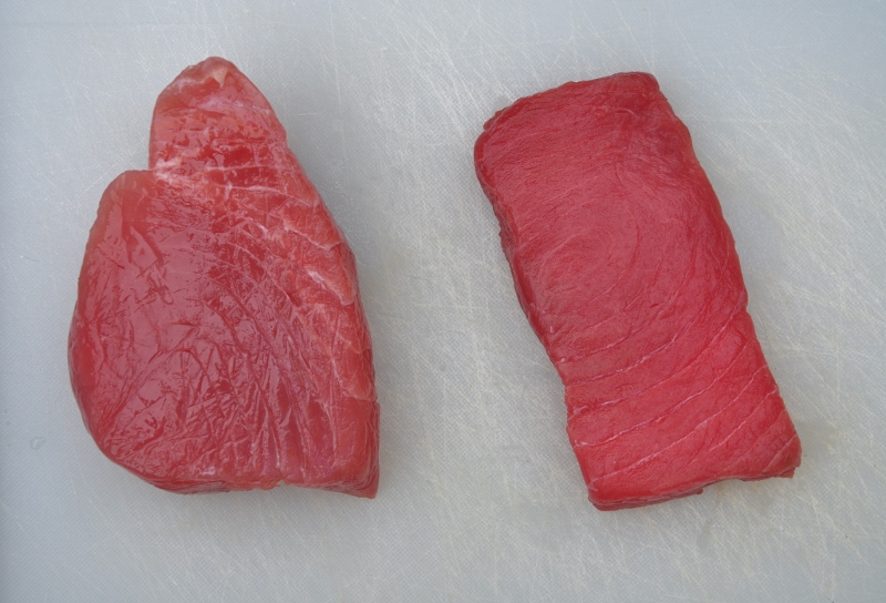 Tuna yellowfin and CO sashimi 