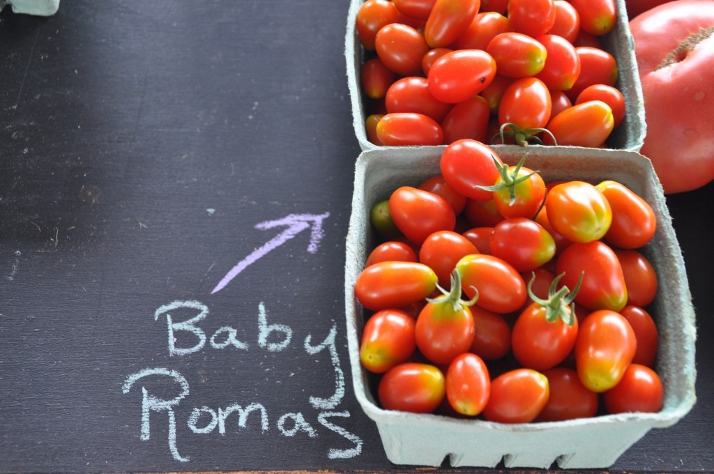 Organic Baby Roma tomatoes