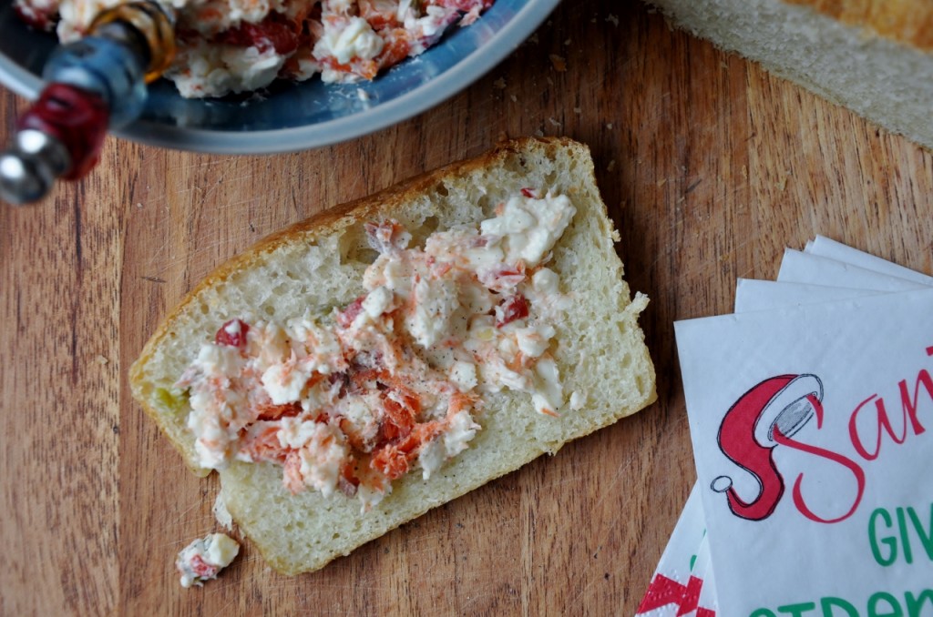 Spicy Pimento Cheese and Smoked Salmon Seafood Lady