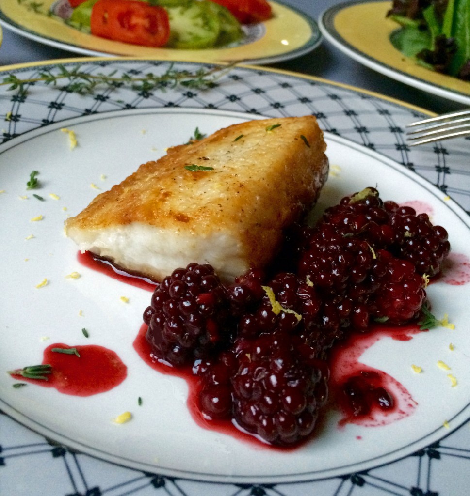 Cobia-w-Blackberry-Pan-Sauce #cobiacookoff