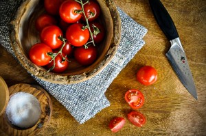 tomatoes and salt