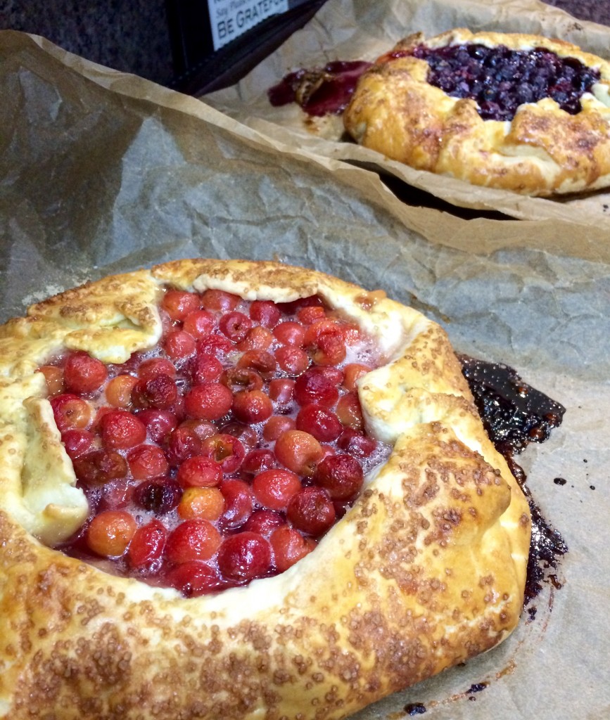 sour cherry and blueberry pies mcb
